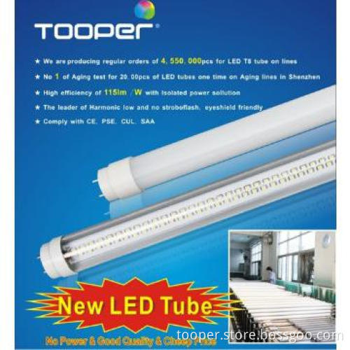Energy efficiency class A+ led tube t8 for tube UL TUV VDE SAA CE ROHS